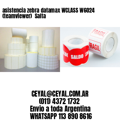 asistencia zebra datamax WCLASS W6024 (teamviewer)  Salta