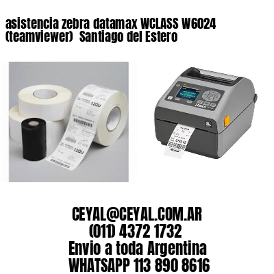 asistencia zebra datamax WCLASS W6024 (teamviewer)  Santiago del Estero