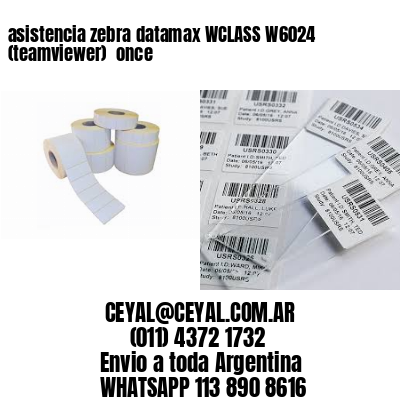 asistencia zebra datamax WCLASS W6024 (teamviewer)  once