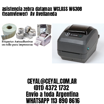 asistencia zebra datamax WCLASS W6308 (teamviewer)  Av Avellaneda