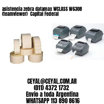 asistencia zebra datamax WCLASS W6308 (teamviewer)  Capital Federal