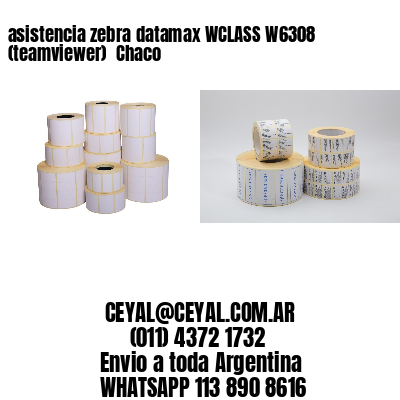 asistencia zebra datamax WCLASS W6308 (teamviewer)  Chaco
