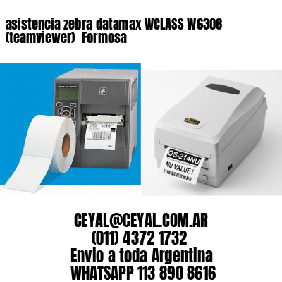 asistencia zebra datamax WCLASS W6308 (teamviewer)  Formosa