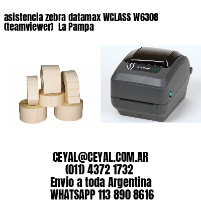 asistencia zebra datamax WCLASS W6308 (teamviewer)  La Pampa