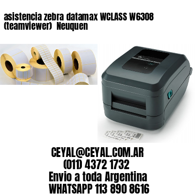 asistencia zebra datamax WCLASS W6308 (teamviewer)  Neuquen