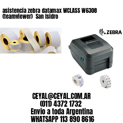 asistencia zebra datamax WCLASS W6308 (teamviewer)  San Isidro