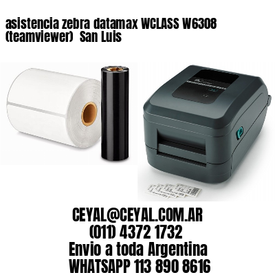 asistencia zebra datamax WCLASS W6308 (teamviewer)  San Luis