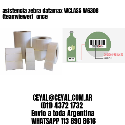 asistencia zebra datamax WCLASS W6308 (teamviewer)  once