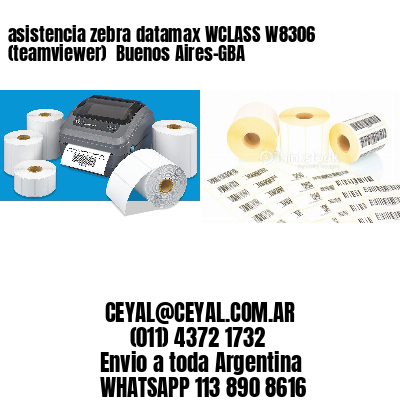 asistencia zebra datamax WCLASS W8306 (teamviewer)  Buenos Aires-GBA