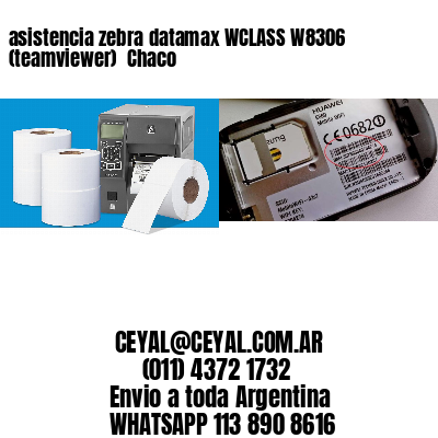asistencia zebra datamax WCLASS W8306 (teamviewer)  Chaco