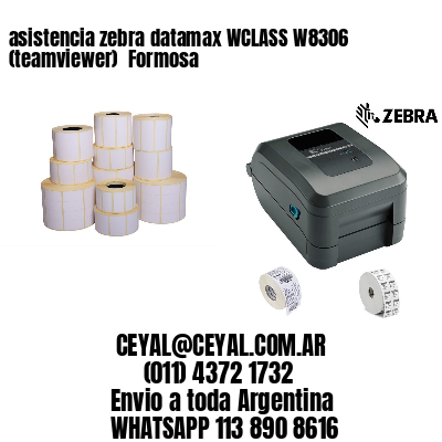 asistencia zebra datamax WCLASS W8306 (teamviewer)  Formosa