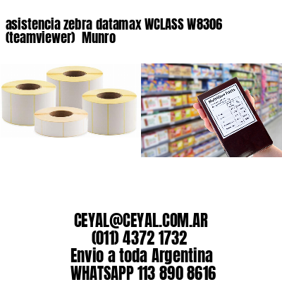 asistencia zebra datamax WCLASS W8306 (teamviewer)  Munro