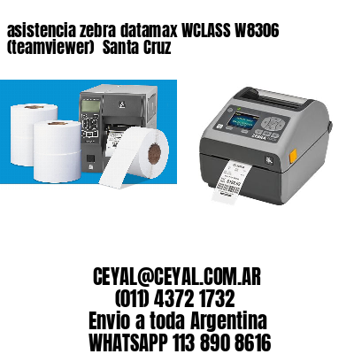 asistencia zebra datamax WCLASS W8306 (teamviewer)  Santa Cruz