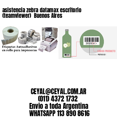 asistencia zebra datamax escritorio (teamviewer)  Buenos Aires