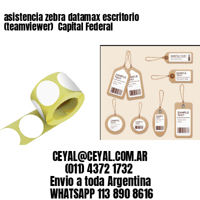 asistencia zebra datamax escritorio (teamviewer)  Capital Federal
