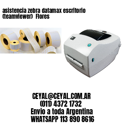 asistencia zebra datamax escritorio (teamviewer)  Flores