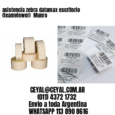 asistencia zebra datamax escritorio (teamviewer)  Munro
