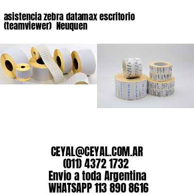asistencia zebra datamax escritorio (teamviewer)  Neuquen