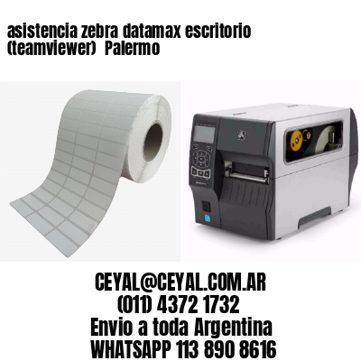 asistencia zebra datamax escritorio (teamviewer)  Palermo