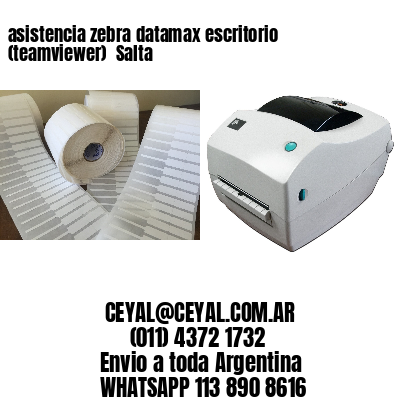 asistencia zebra datamax escritorio (teamviewer)  Salta