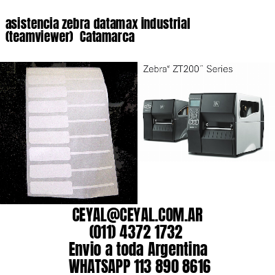 asistencia zebra datamax industrial (teamviewer)  Catamarca