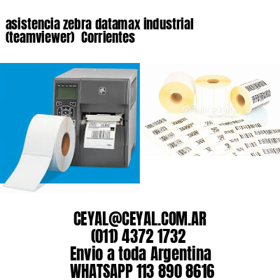 asistencia zebra datamax industrial (teamviewer)  Corrientes