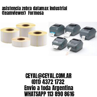 asistencia zebra datamax industrial (teamviewer)  Formosa