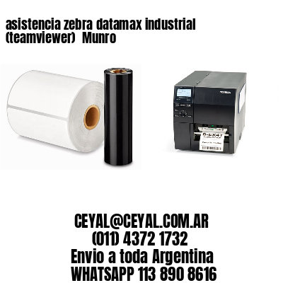 asistencia zebra datamax industrial (teamviewer)  Munro