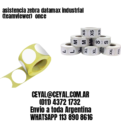asistencia zebra datamax industrial (teamviewer)  once
