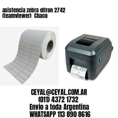 asistencia zebra eltron 2742 (teamviewer)  Chaco
