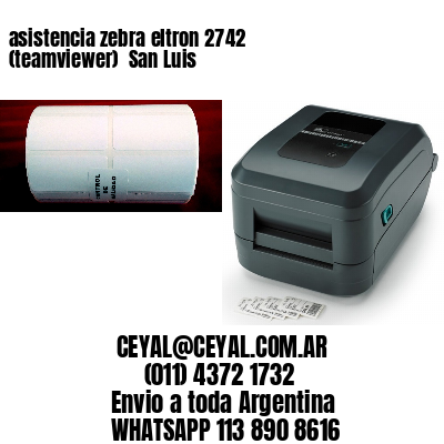 asistencia zebra eltron 2742 (teamviewer)  San Luis