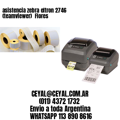 asistencia zebra eltron 2746 (teamviewer)  Flores