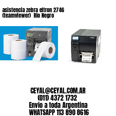 asistencia zebra eltron 2746 (teamviewer)  Rio Negro