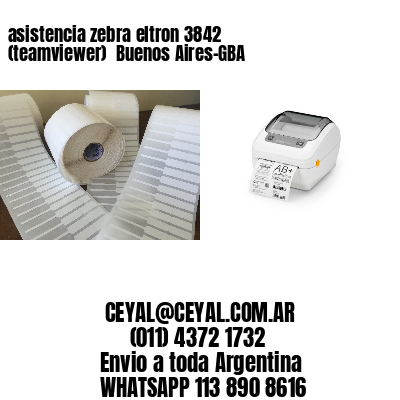 asistencia zebra eltron 3842 (teamviewer)  Buenos Aires-GBA
