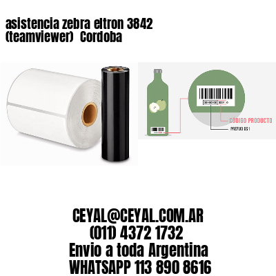 asistencia zebra eltron 3842 (teamviewer)  Cordoba