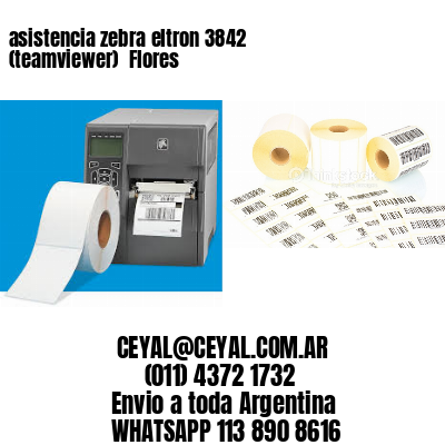 asistencia zebra eltron 3842 (teamviewer)  Flores