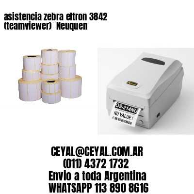 asistencia zebra eltron 3842 (teamviewer)  Neuquen