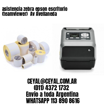 asistencia zebra epson escritorio (teamviewer)  Av Avellaneda