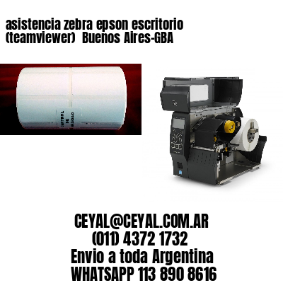 asistencia zebra epson escritorio (teamviewer)  Buenos Aires-GBA