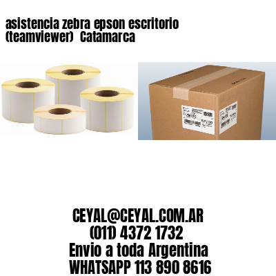 asistencia zebra epson escritorio (teamviewer)  Catamarca