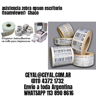 asistencia zebra epson escritorio (teamviewer)  Chaco