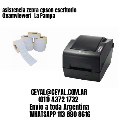 asistencia zebra epson escritorio (teamviewer)  La Pampa