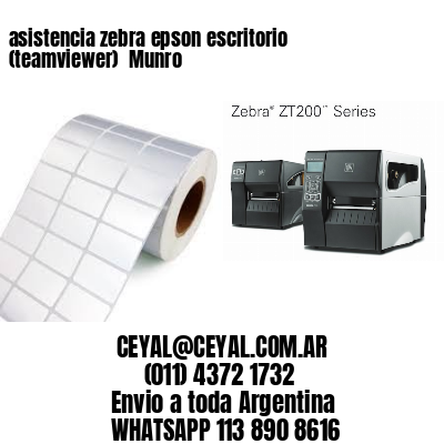 asistencia zebra epson escritorio (teamviewer)  Munro