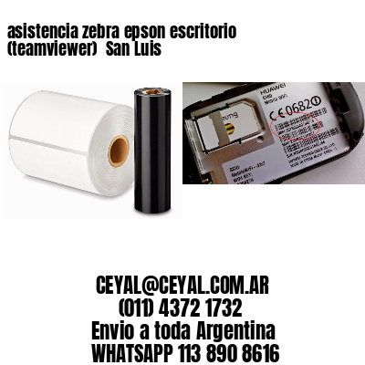 asistencia zebra epson escritorio (teamviewer)  San Luis