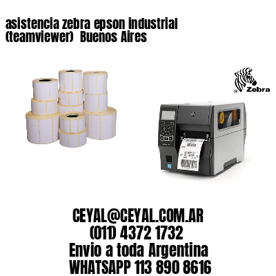 asistencia zebra epson industrial (teamviewer)  Buenos Aires
