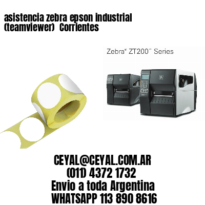 asistencia zebra epson industrial (teamviewer)  Corrientes