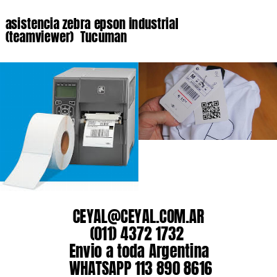 asistencia zebra epson industrial (teamviewer)  Tucuman