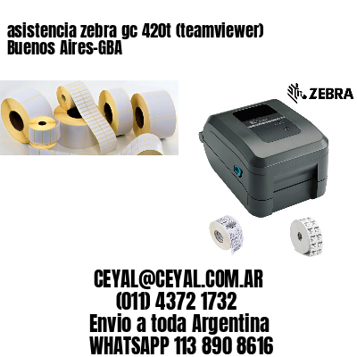asistencia zebra gc 420t (teamviewer)  Buenos Aires-GBA