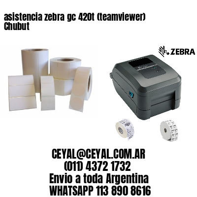 asistencia zebra gc 420t (teamviewer)  Chubut