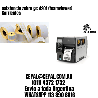 asistencia zebra gc 420t (teamviewer)  Corrientes